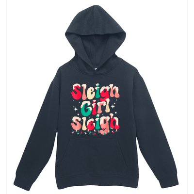 Sleigh Girl Sleigh Christmas Retro Xmas Holiday Urban Pullover Hoodie