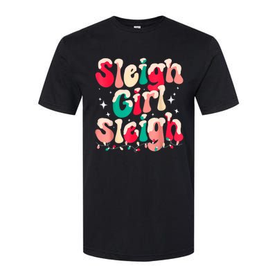 Sleigh Girl Sleigh Christmas Retro Xmas Holiday Softstyle CVC T-Shirt