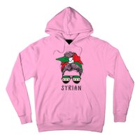 Syrian Girl Syrian Heritage Syria New Flag Hoodie