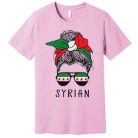 Syrian Girl Syrian Heritage Syria New Flag Premium T-Shirt