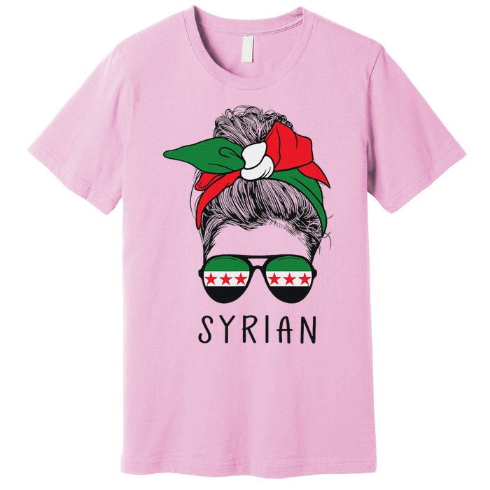 Syrian Girl Syrian Heritage Syria New Flag Premium T-Shirt