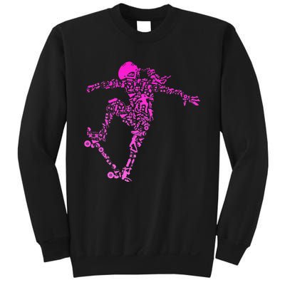 Skater Girl Skateboarder Girl Skateboard Gift Sweatshirt