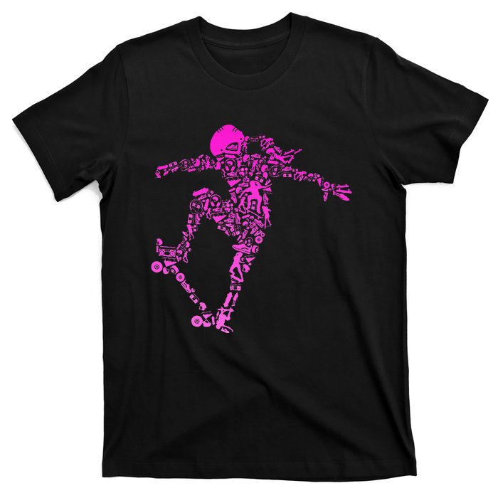 Skater Girl Skateboarder Girl Skateboard Gift T-Shirt