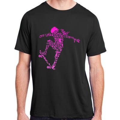 Skater Girl Skateboarder Girl Skateboard Gift Adult ChromaSoft Performance T-Shirt