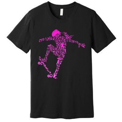 Skater Girl Skateboarder Girl Skateboard Gift Premium T-Shirt