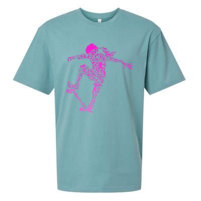 Skater Girl Skateboarder Girl Skateboard Gift Sueded Cloud Jersey T-Shirt