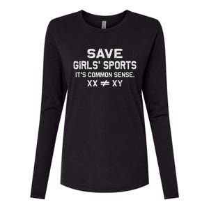 Save Girl Sports Its Common Sense Xx Different To Xy Gift Womens Cotton Relaxed Long Sleeve T-Shirt