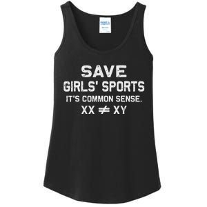 Save Girl Sports Its Common Sense Xx Different To Xy Gift Ladies Essential Tank