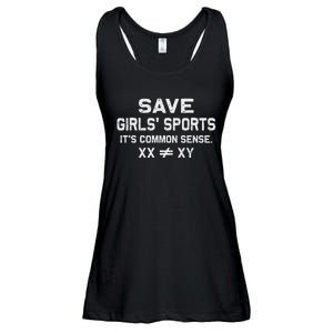 Save Girl Sports Its Common Sense Xx Different To Xy Gift Ladies Essential Flowy Tank