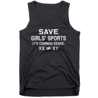 Save Girl Sports Its Common Sense Xx Different To Xy Gift Tank Top