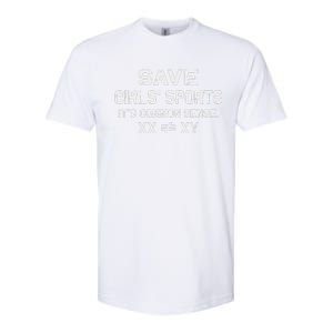 Save Girl Sports Its Common Sense Xx Different To Xy Gift Softstyle CVC T-Shirt