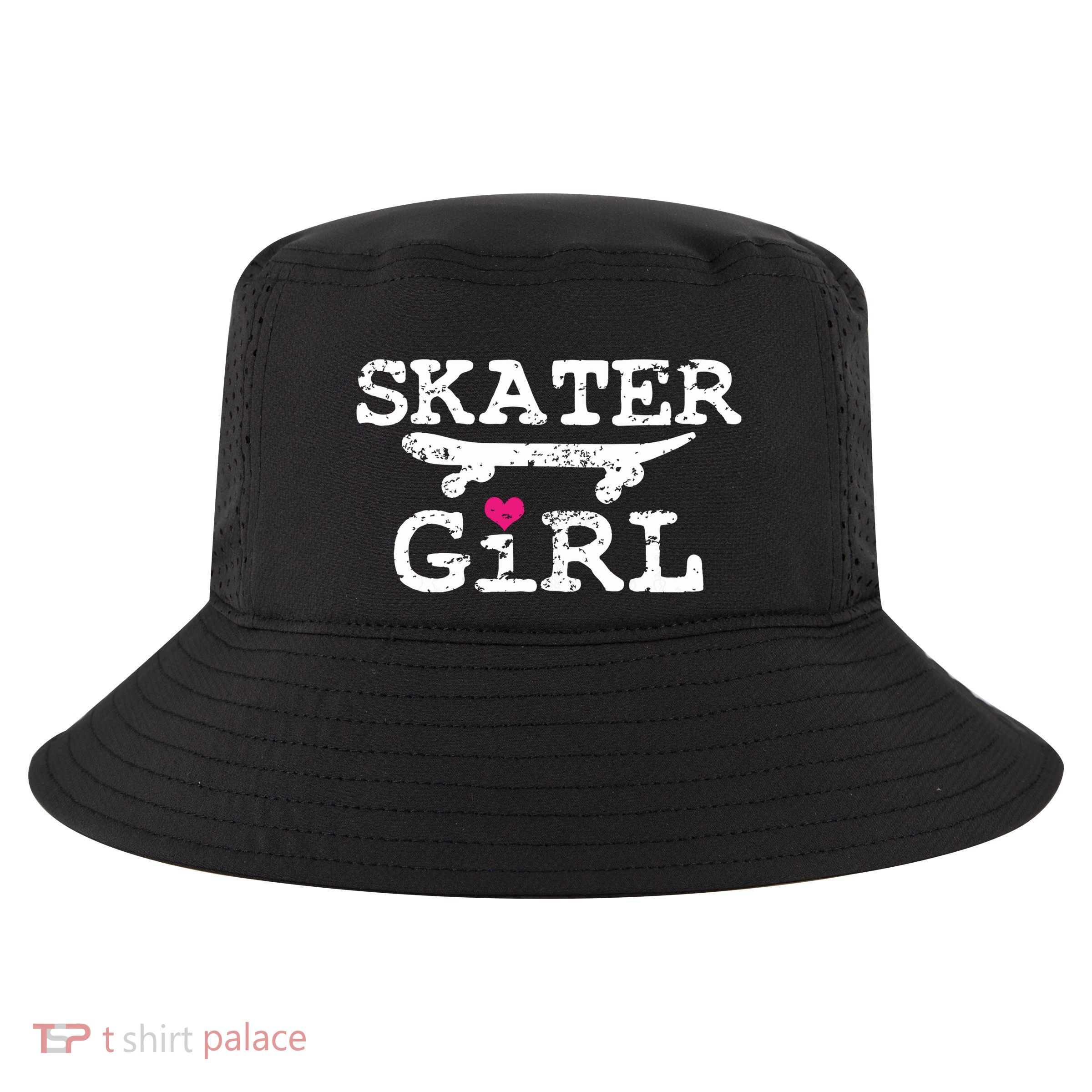 Skater Girl Skateboard Skateboarding Cool Comfort Performance Bucket Hat