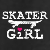 Skater Girl Skateboard Skateboarding 7 Panel Mesh Trucker Snapback Hat