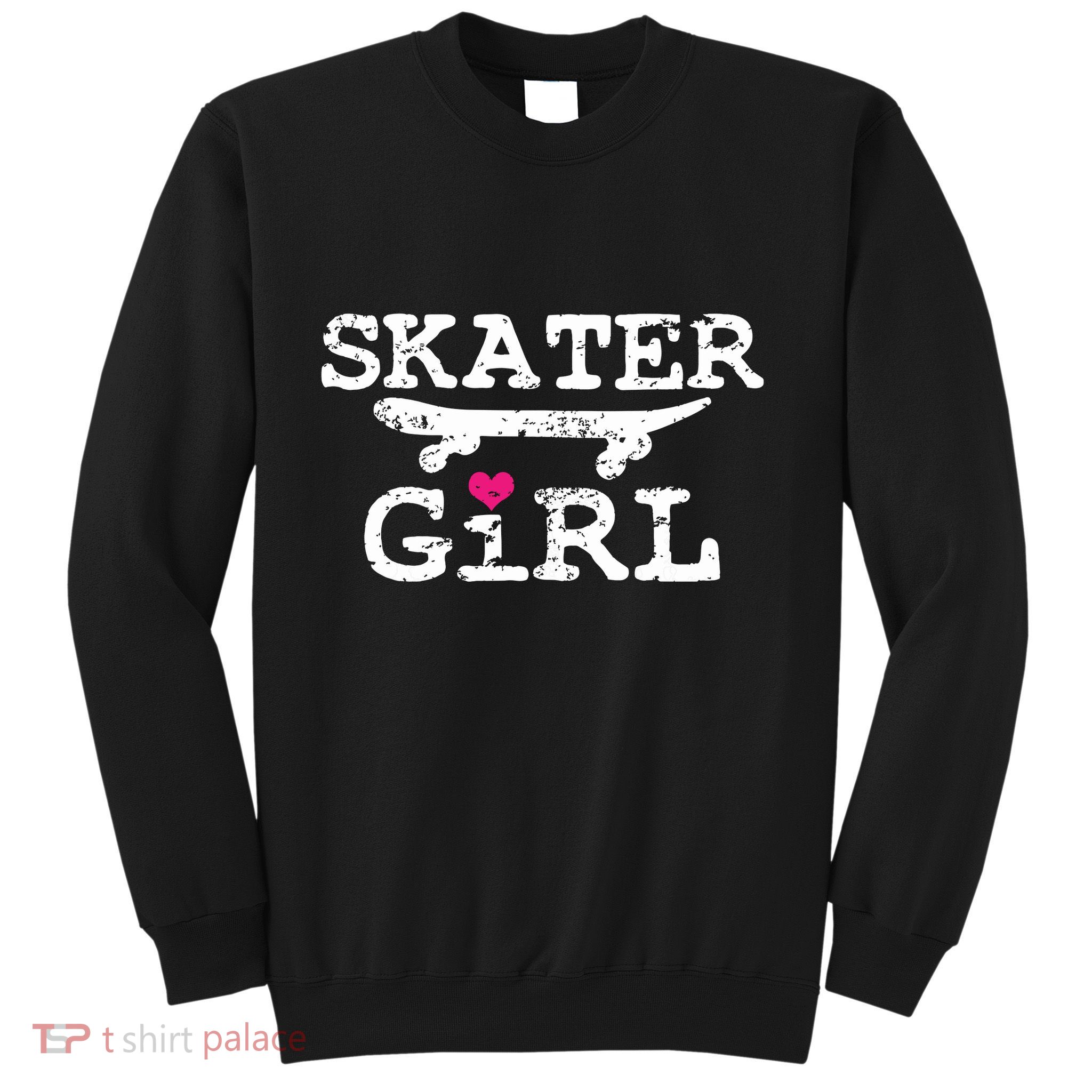 Skater Girl Skateboard Skateboarding Sweatshirt
