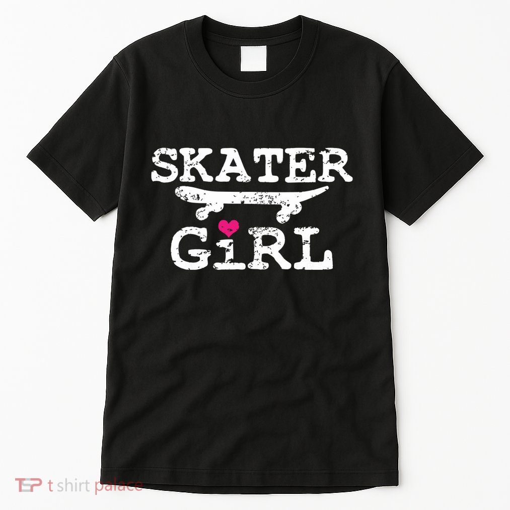 Skater Girl Skateboard Skateboarding Tall T-Shirt