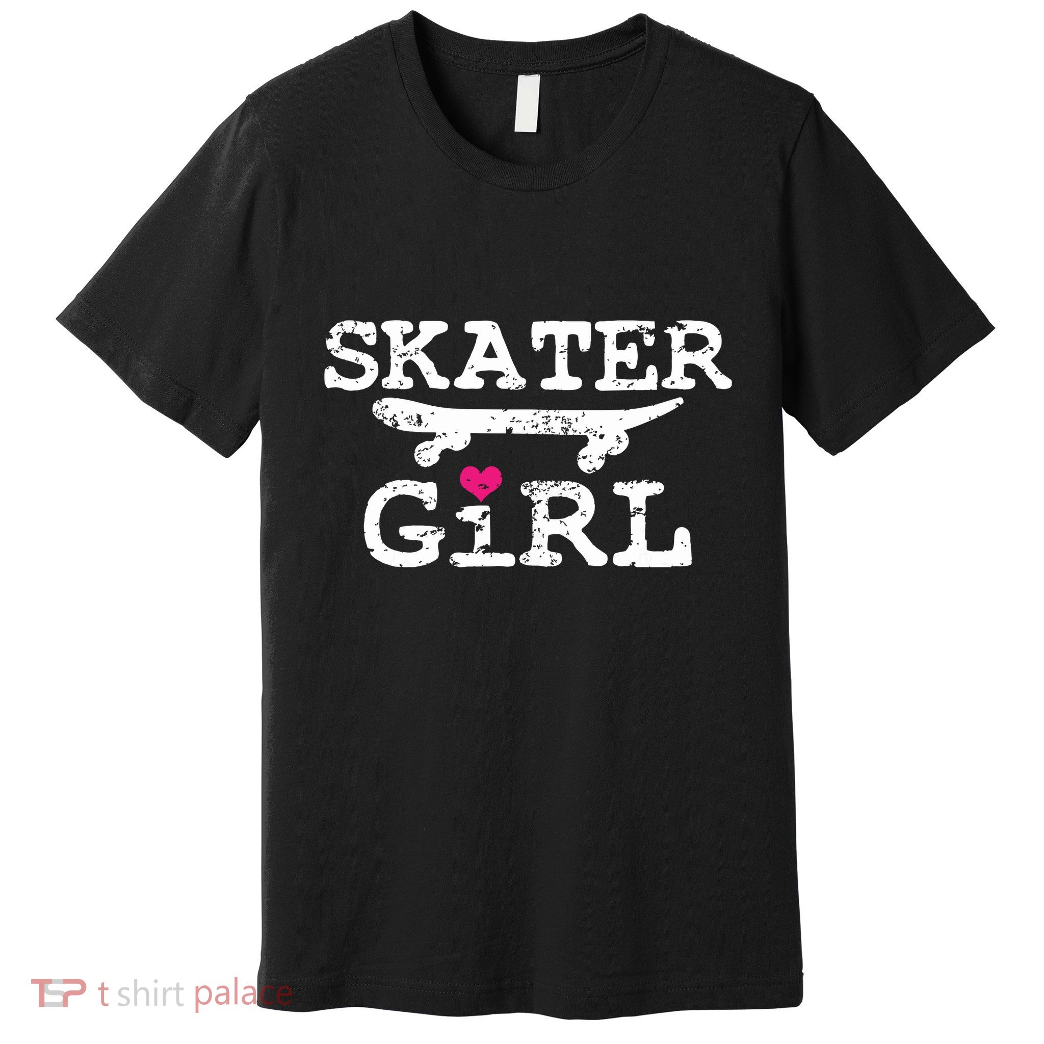 Skater Girl Skateboard Skateboarding Premium T-Shirt