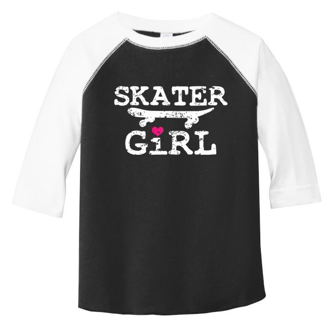 Skater Girl Skateboard Skateboarding Toddler Fine Jersey T-Shirt