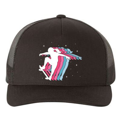 Skater Girl Skateboarder Skateboarding Gift Yupoong Adult 5-Panel Trucker Hat