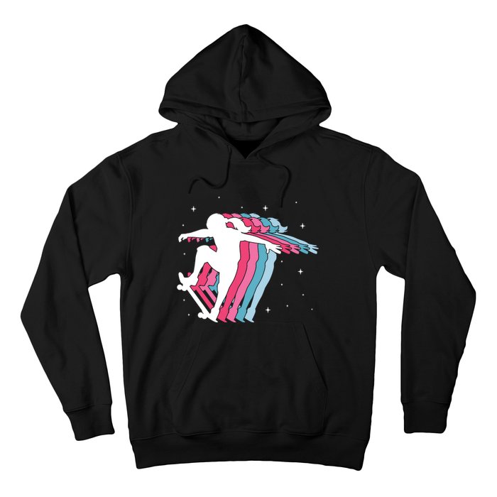 Skater Girl Skateboarder Skateboarding Gift Hoodie