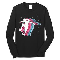 Skater Girl Skateboarder Skateboarding Gift Long Sleeve Shirt