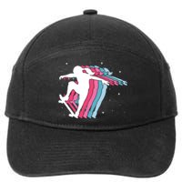 Skater Girl Skateboarder Skateboarding Gift 7-Panel Snapback Hat