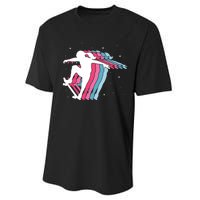 Skater Girl Skateboarder Skateboarding Gift Performance Sprint T-Shirt