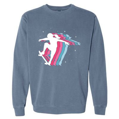 Skater Girl Skateboarder Skateboarding Gift Garment-Dyed Sweatshirt