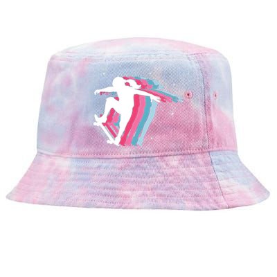 Skater Girl Skateboarder Skateboarding Gift Tie-Dyed Bucket Hat