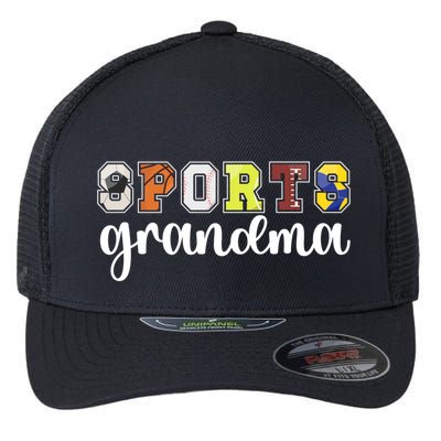 Sports Grandma Sports Grandmother Sport Grandma Gift Flexfit Unipanel Trucker Cap