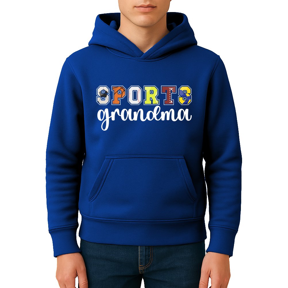 Sports Grandma Sports Grandmother Sport Grandma Gift Kids Hoodie