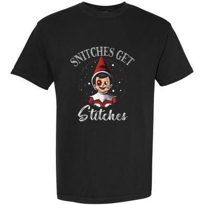 SNITCHES GET STITCHES Garment-Dyed Heavyweight T-Shirt