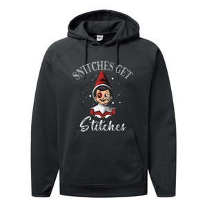 SNITCHES GET STITCHES Performance Fleece Hoodie