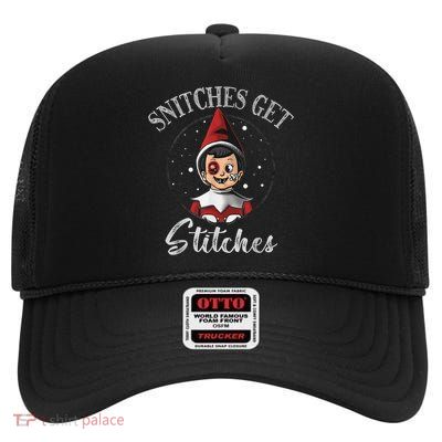 SNITCHES GET STITCHES High Crown Mesh Back Trucker Hat
