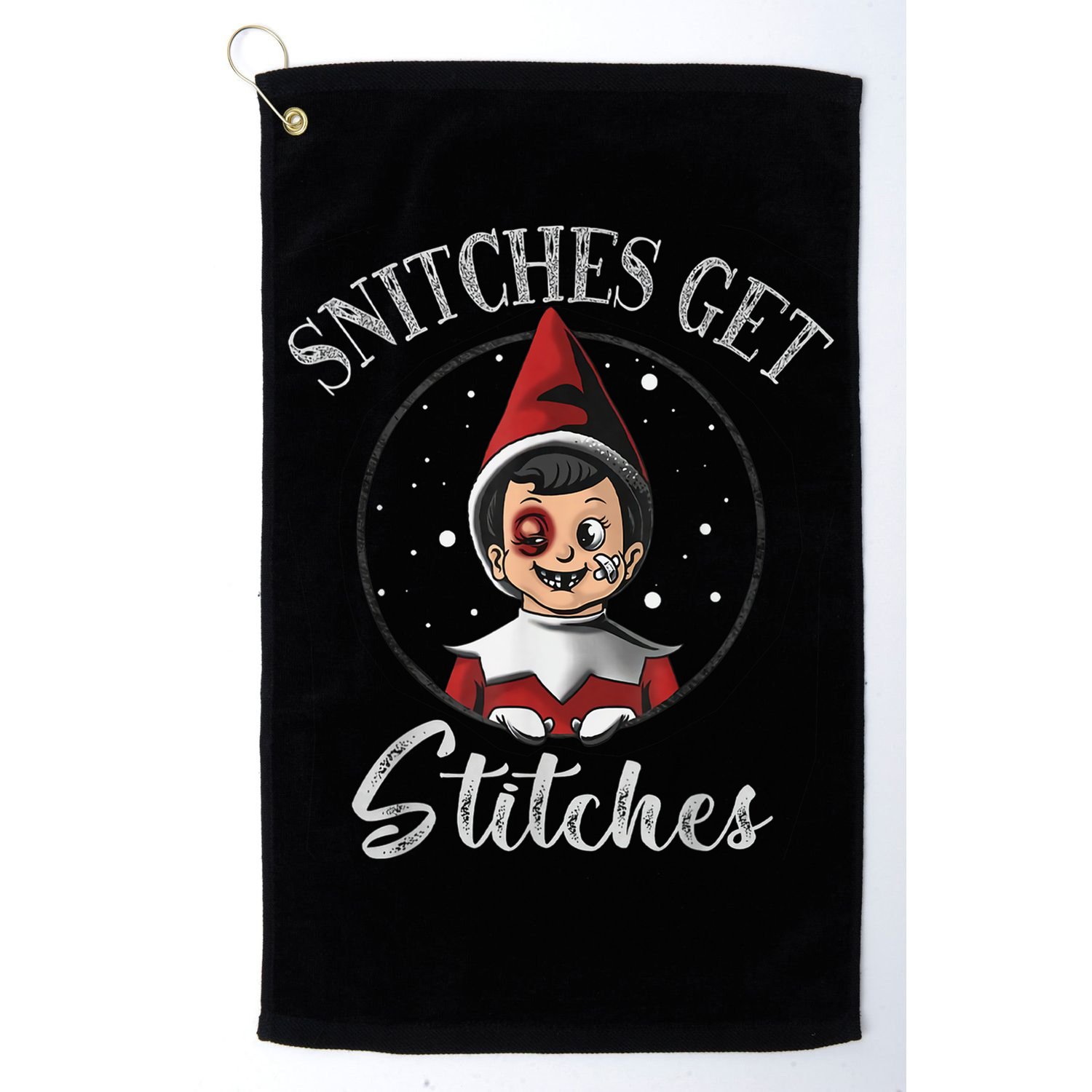 SNITCHES GET STITCHES Golf Towel