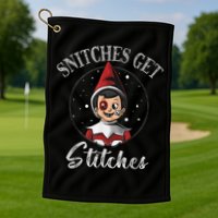 SNITCHES GET STITCHES Golf Towel