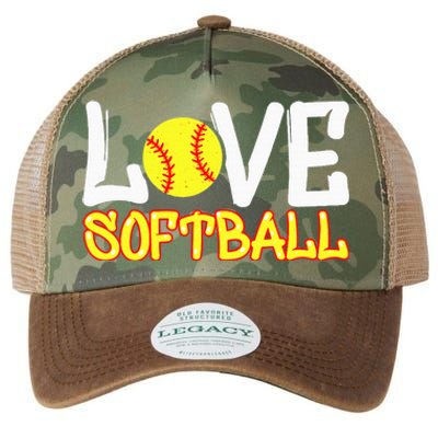 Softball Graphic Saying Legacy Tie Dye Trucker Hat