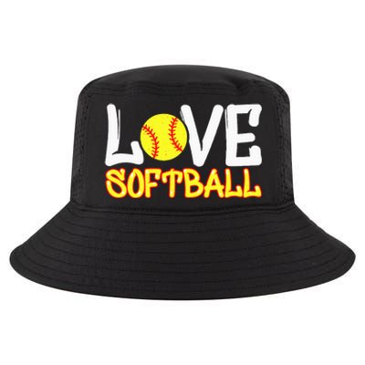 Softball Graphic Saying Cool Comfort Performance Bucket Hat