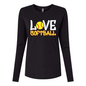 Softball Graphic Saying Womens Cotton Relaxed Long Sleeve T-Shirt