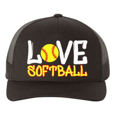 Softball Graphic Saying Yupoong Adult 5-Panel Trucker Hat