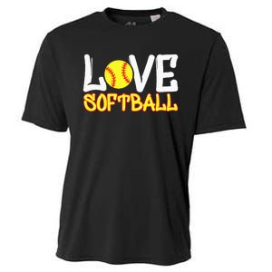 Softball Graphic Saying Cooling Performance Crew T-Shirt