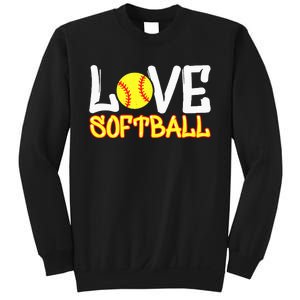 Softball Graphic Saying Sweatshirt