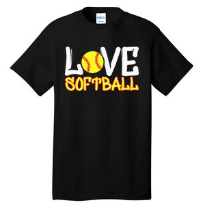 Softball Graphic Saying Tall T-Shirt