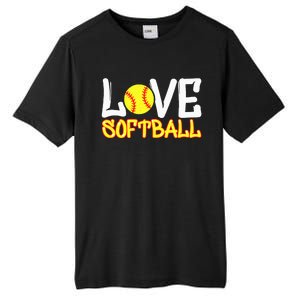 Softball Graphic Saying Tall Fusion ChromaSoft Performance T-Shirt