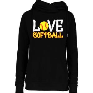 Softball Graphic Saying Womens Funnel Neck Pullover Hood