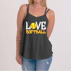 Softball Graphic Saying Women's Strappy Tank