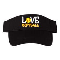 Softball Graphic Saying Valucap Bio-Washed Visor