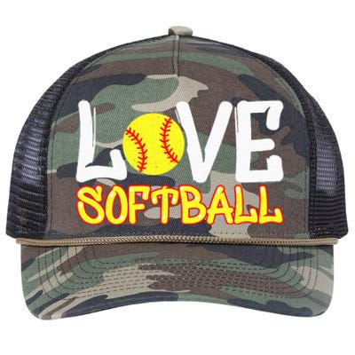 Softball Graphic Saying Retro Rope Trucker Hat Cap