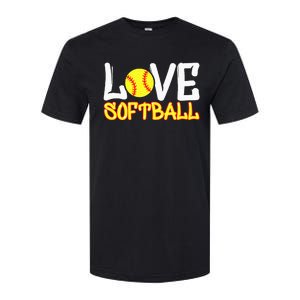 Softball Graphic Saying Softstyle CVC T-Shirt