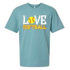 Softball Graphic Saying Sueded Cloud Jersey T-Shirt