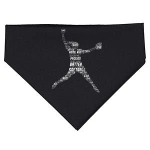 Softball Girl USA-Made Doggie Bandana